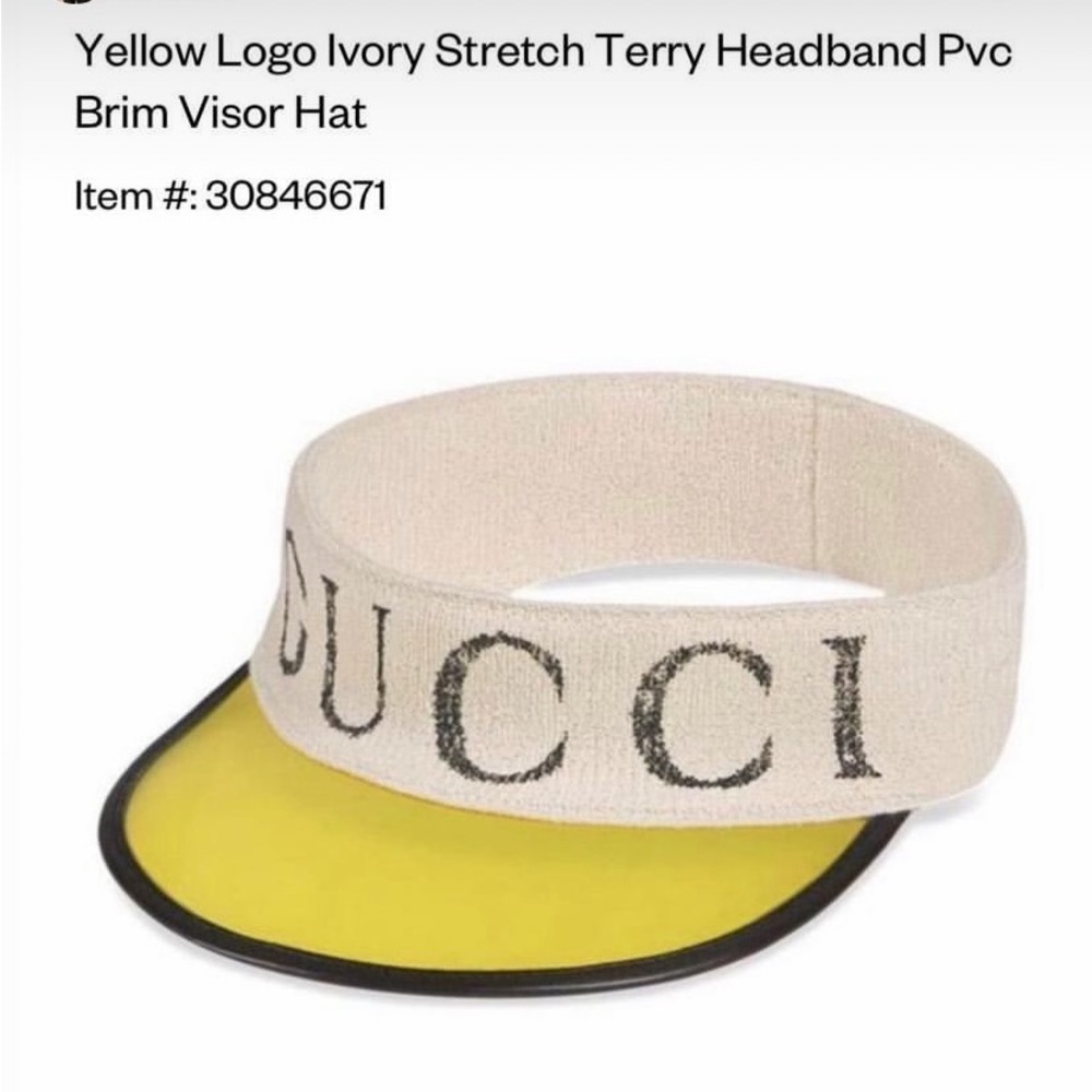 Gucci Headband Visor Hat